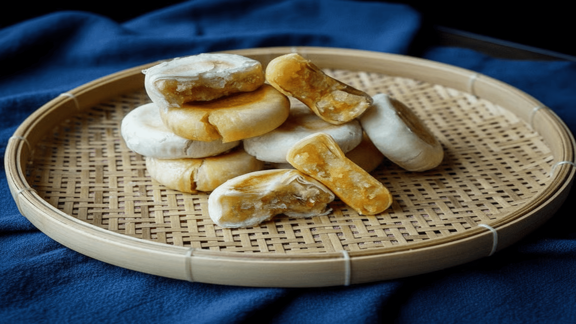 Durian pia cake combines layers of buttery pastry with sweet mung bean and bold durian filling